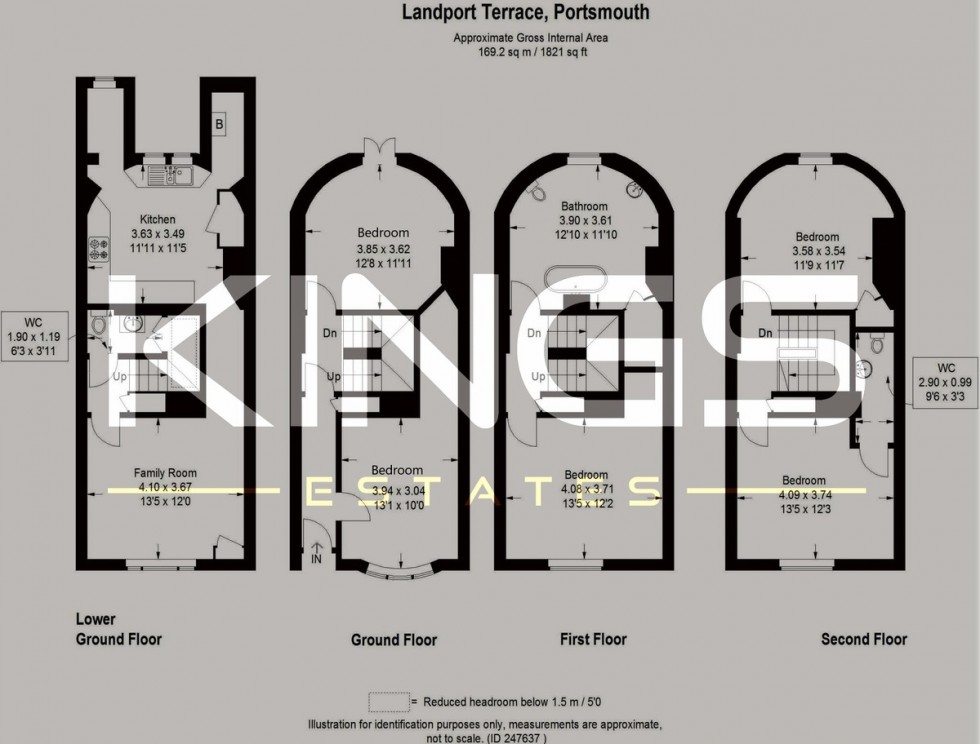 Floorplan for Landport Terrace, Portsmouth