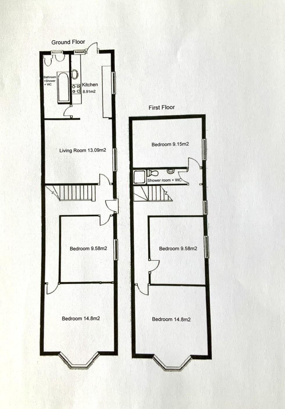 Floorplan for Delamere Road, Southsea