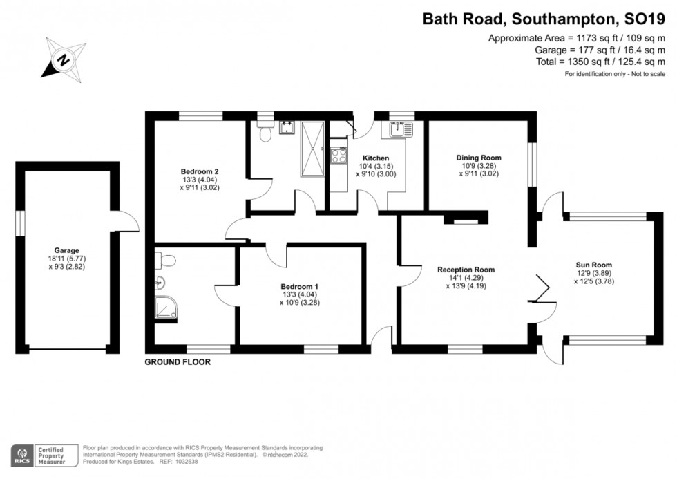 Floorplan for Bath Road, Southampton