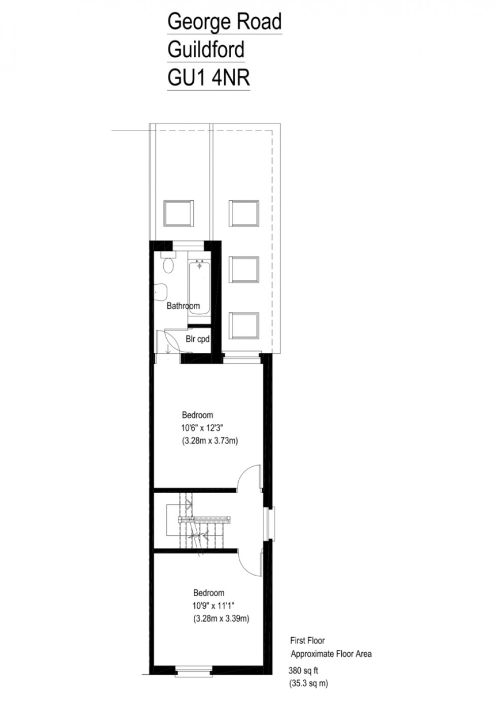 Floorplan for George Road, Guildford