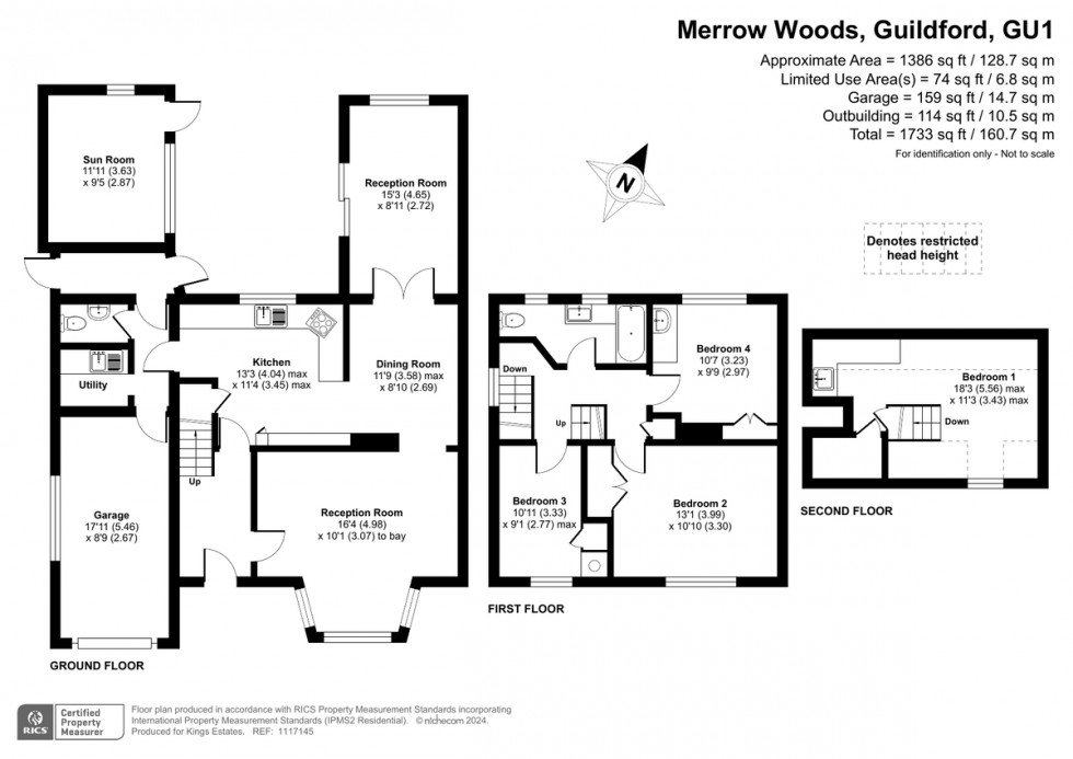 Floorplan for Merrow Woods, Guildford